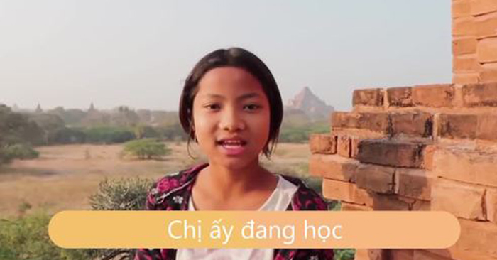 Bé gái 11 tuổi thông thạo tiếng Anh nuôi cả nhà 8 người ở Myanmar